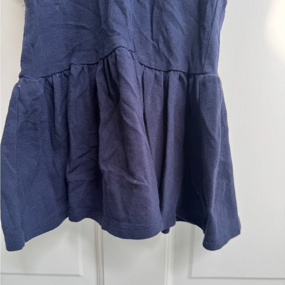 The Children's Place 2T Girls Blue Button Down Short Sleeve Polo School Dress